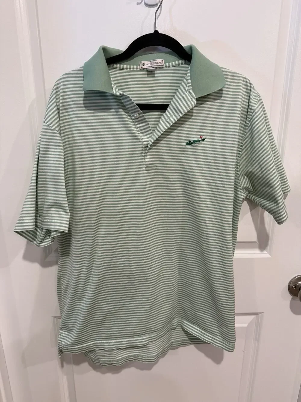 Peter Millar x Fisher’s Island Club Golf Summer Comfort Striped Polo Men’s Sz L